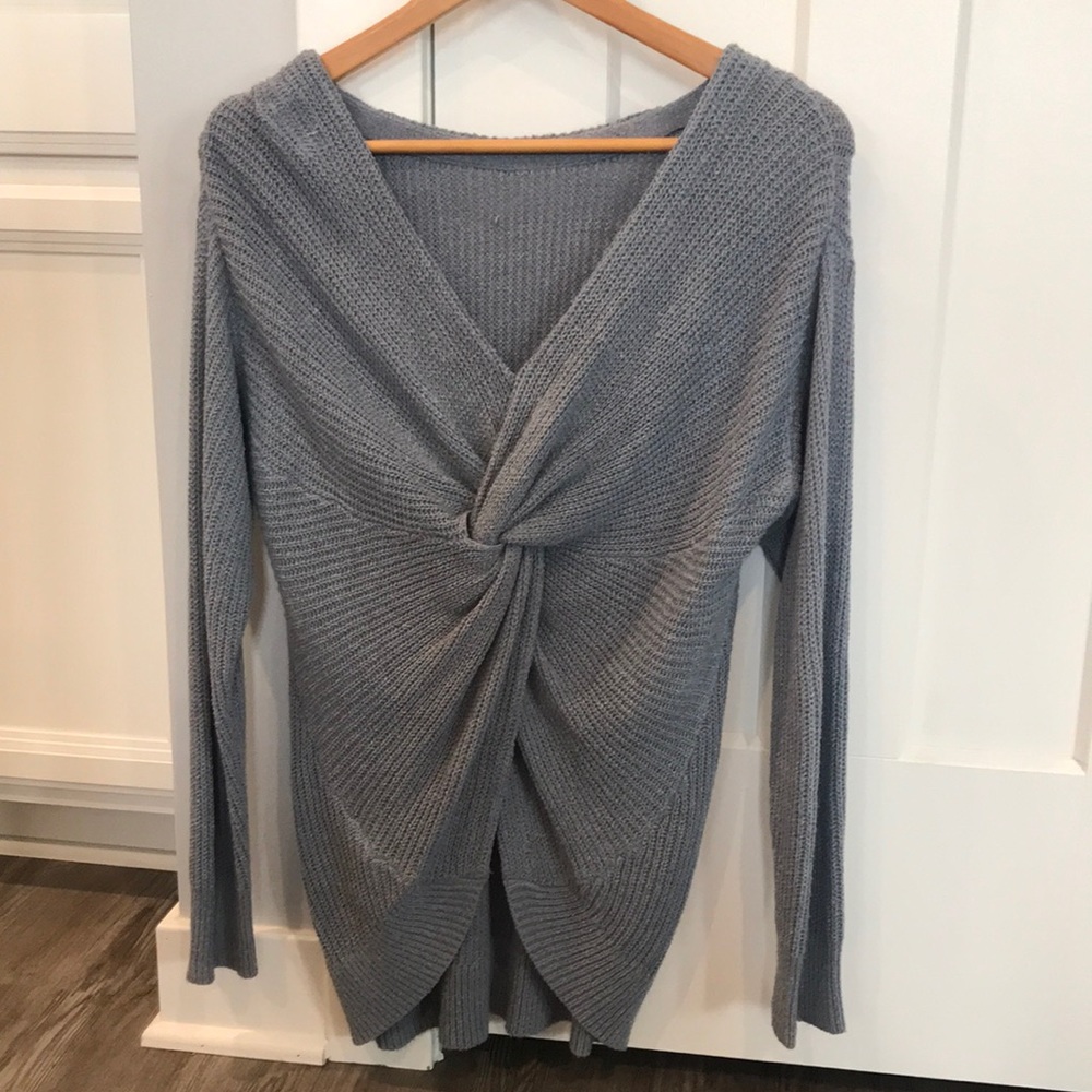 Market and Spruce twist back sweater - Small - Blue
